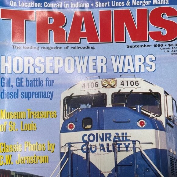 Trains Magazine of Railroading u September 1996 Vol 56 No 9 Short Lines and Mer - Picture 2 of 15